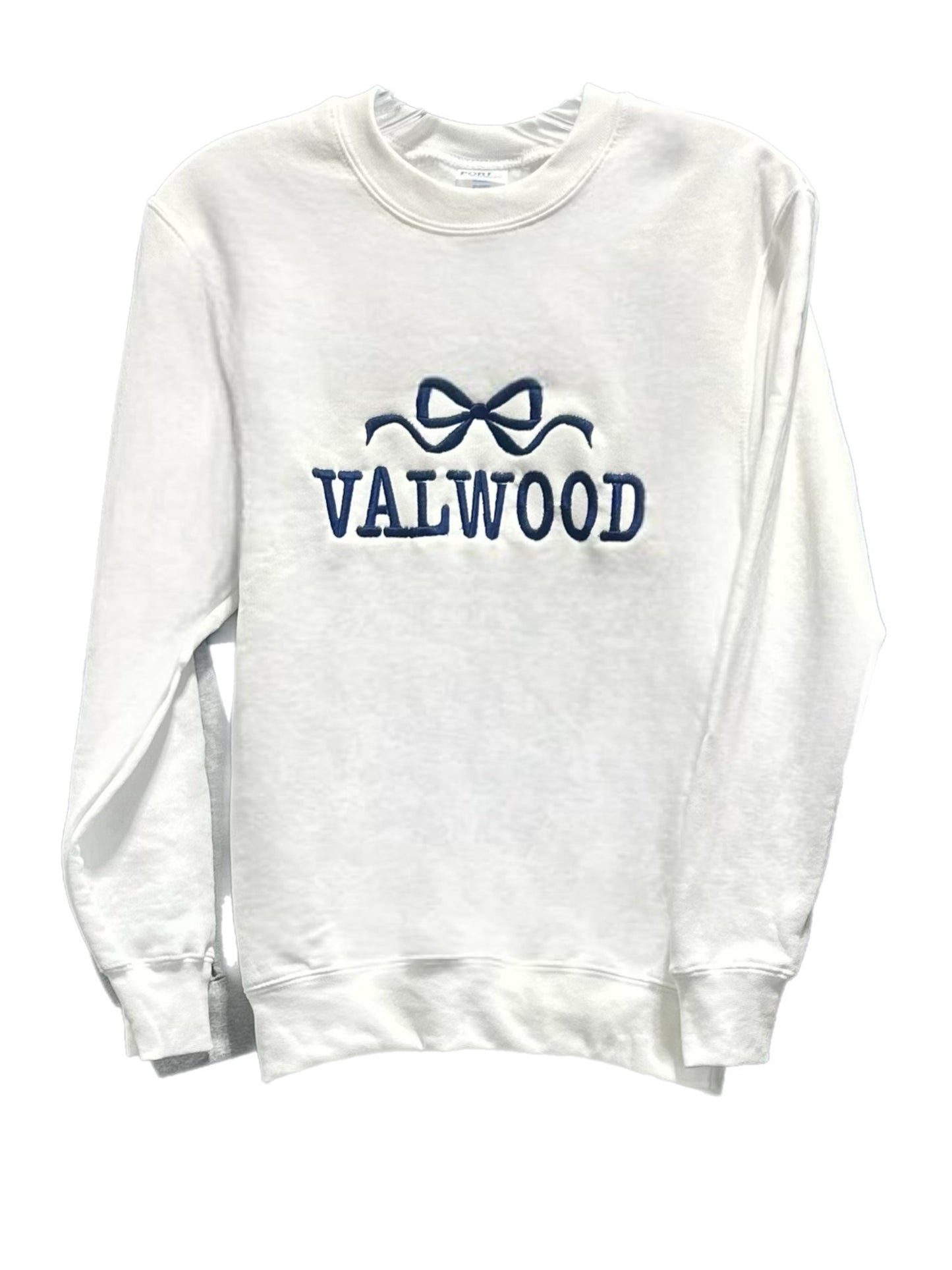 Valwood Embroidered Bow Crewneck