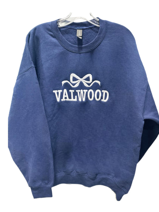 Valwood Embroidered Bow Crewneck